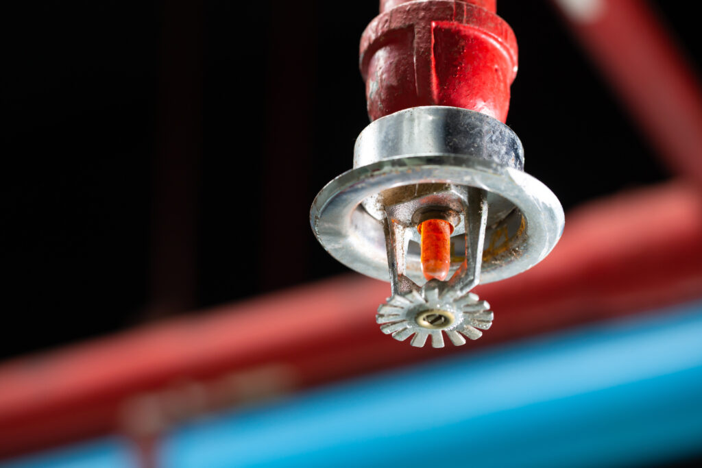 Ceiling mounted fire sprinkler