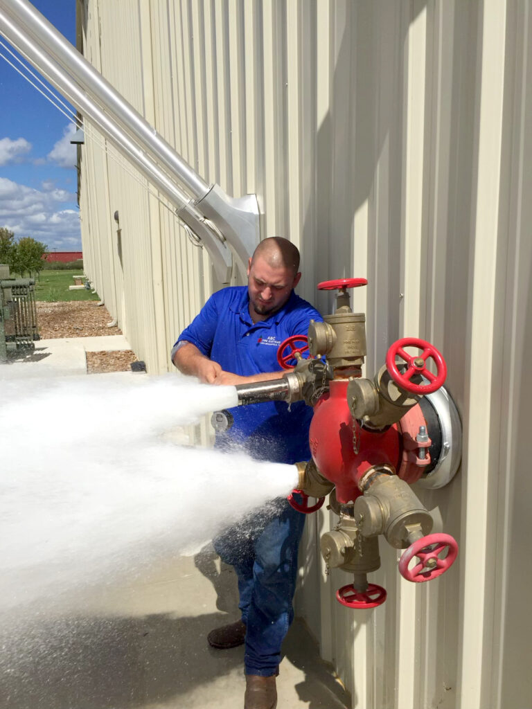 Inspection and testing of fire suppression systems